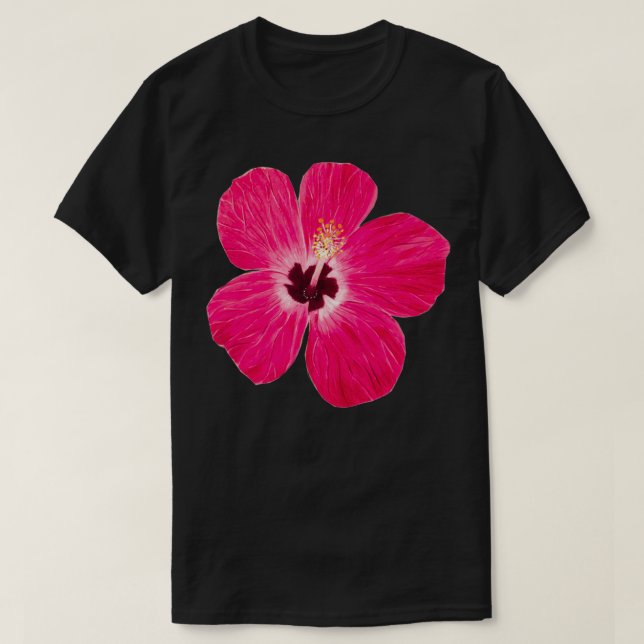 Pink Hibiscus T Shirt (Design framsida)