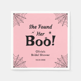 Pink Hon Hitta Sin Kärlek Halloween Bröllopsdusch Pappersservett