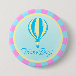 Pink Hot Air Balloon Gender Reveal Team Boy Knapp