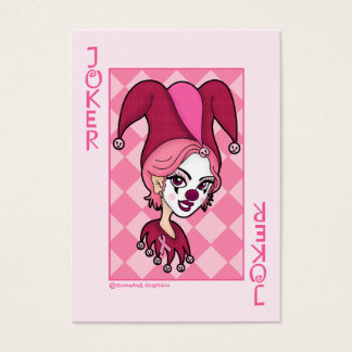 Pink Joker Cards Visitkort