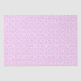 Pink Lace & White Floral Lattice Pattern