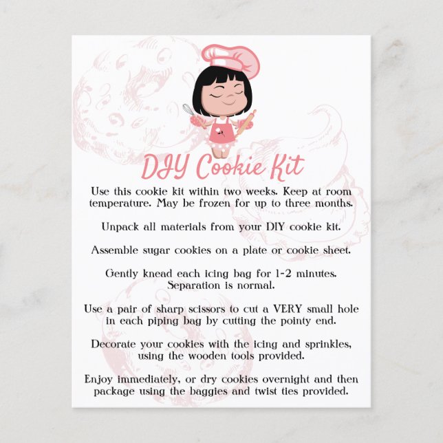 Pink Lady Bakery gör-det-själv kakit instruktioner (Framsida)