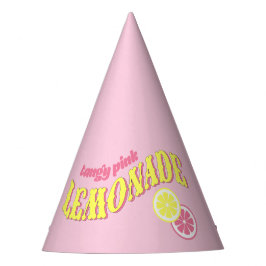 Pink Lemonade Birthday Strawberry Citrus Party Hat
