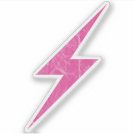 Pink Lightning Bolt Of Feminism (vintage) Klistermärken