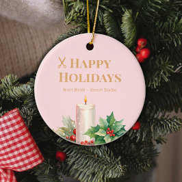 Pink Logo Ornament for Salons