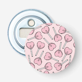 Pink Lollipops, Heart Lollipops, Lollipop Pattern Flasköppnare