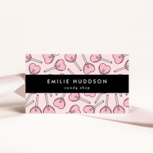 Pink Lollipops, Heart Lollipops, Lolly, Candy Shop