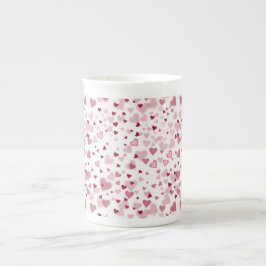  Pink Lovely Hearts Pattern  Benporslin Mugg