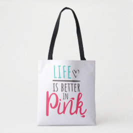 Pink lustiger Spruch für Prinzessinnen Tasche Tygkasse