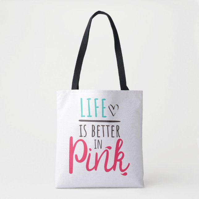 Pink lustiger Spruch für Prinzessinnen Tasche Tygkasse (Framsida)