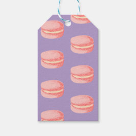 Pink macaroons presentetikett