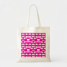 Pink Magenta Modern Geometric Block Art Tygkasse