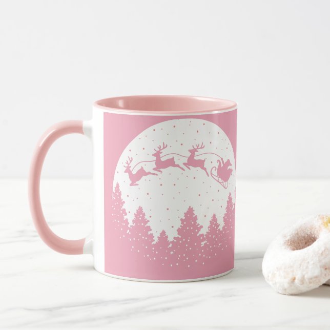 Pink Magic Christmas Mugg (Med munk)