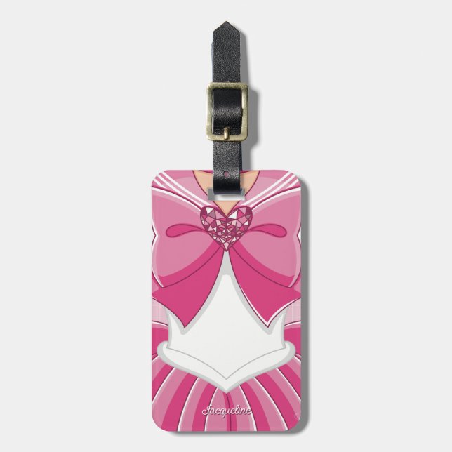 Pink Magical Girl  Bagagebricka (Vertikal Framsida)