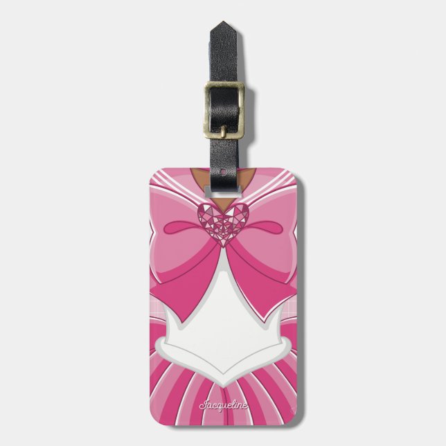 Pink Magical Girl II Bagagebricka (Vertikal Framsida)