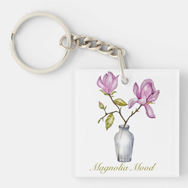 Pink Magnolia Watercolor Botanical (Framsidan)