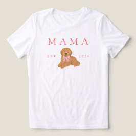 Pink Mama Golden Doodle Födelsedag T Shirt