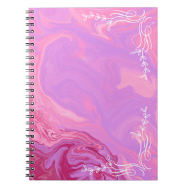 Pink Marble Aesthetic Notebook Anteckningsbok