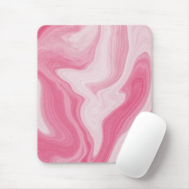Pink Marble Swirl Pattern – Aesthetic Abstract  Musmatta (Med mus)