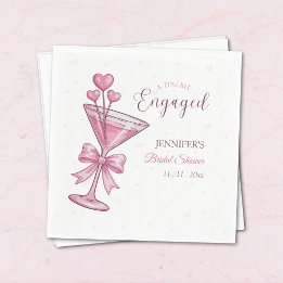 Pink Martini | A Tini Bit Engaged Bridal Shower Pappersservett