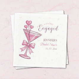 Pink Martini | A Tini Bit Engaged Bridal Shower Pappersservett