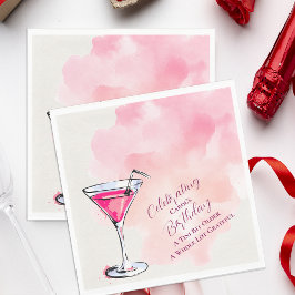Pink Martini A Tini Bit Older Birthday Party Paper Pappersservett