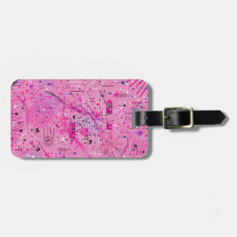 Pink Maximalist Abstract: Raspberry Sundae Bagagebricka