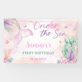 Pink Mermaid 1st Birthday Oneder the Sea Party
