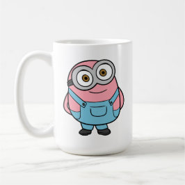 Pink Minion Cartoon Fanart Kaffemugg