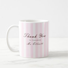 Pink Mist - Personalised Thank You Teacher Mug Kaffemugg