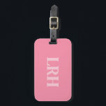 Pink Modern Double Layer Simple Initial Monogram  Bagagebricka<br><div class="desc">ravel is already chaotic enough — your luggage tag shouldn’t be. This modern monogram tag brings a bold, clean look to your suitcase while still giving main-character energy. The design features a classic serif initial with a soft shadow layer, all in a bright modern pink color palette that stands out...</div>
