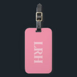Pink Modern Double Layer Simple Initial Monogram  Bagagebricka<br><div class="desc">ravel is already chaotic enough — your luggage tag shouldn’t be. This modern monogram tag brings a bold, clean look to your suitcase while still giving main-character energy. The design features a classic serif initial with a soft shadow layer, all in a bright modern pink color palette that stands out...</div>