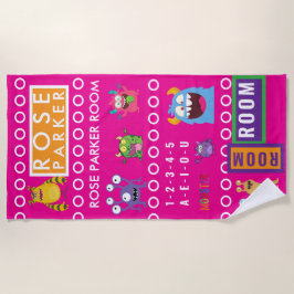 Pink Monster Kids' Rooms Child Name antistress