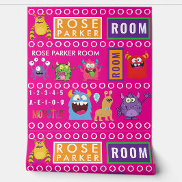 Pink Monster Kids' Rooms Child Name antistress