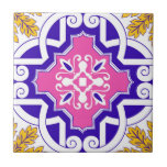 Pink Mosaic Portuguese Mediterranean  Kakelplatta<br><div class="desc">Enhance your space with Pink Mosaic Portuguese Mediterranean ceramic tile. Discover unique patterns and vibrant colors for timeless elegance!</div>