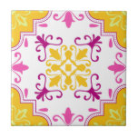 Pink Mosaic Portuguese Mediterranean  Kakelplatta<br><div class="desc">Enhance your space with Pink Mosaic Portuguese Mediterranean ceramic tile. Discover unique patterns and vibrant colors for timeless elegance!</div>