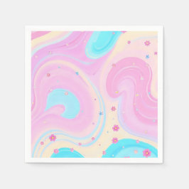 pink napkins pappersservett