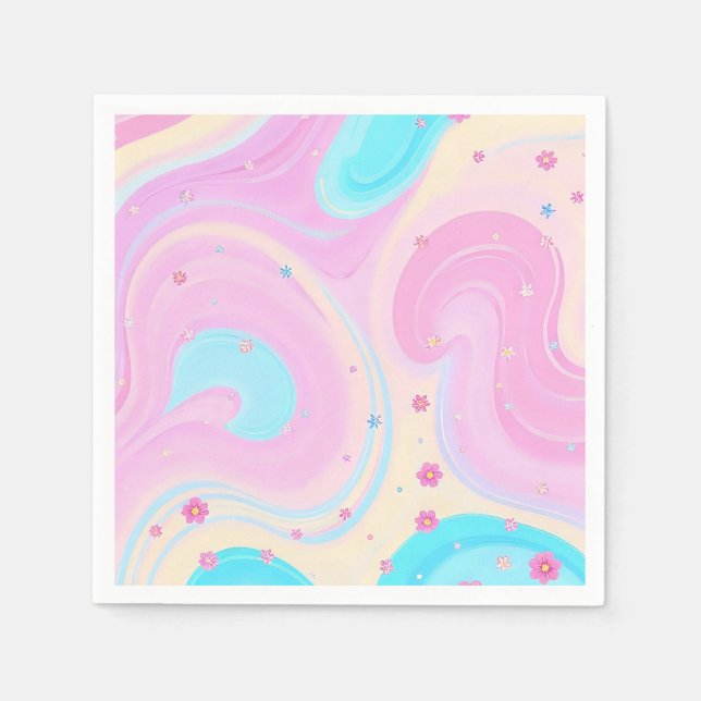 pink napkins pappersservett (Framsidan)