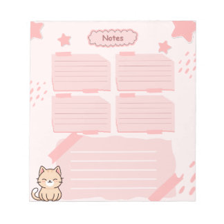 Pink Notepad  Anteckningsblock