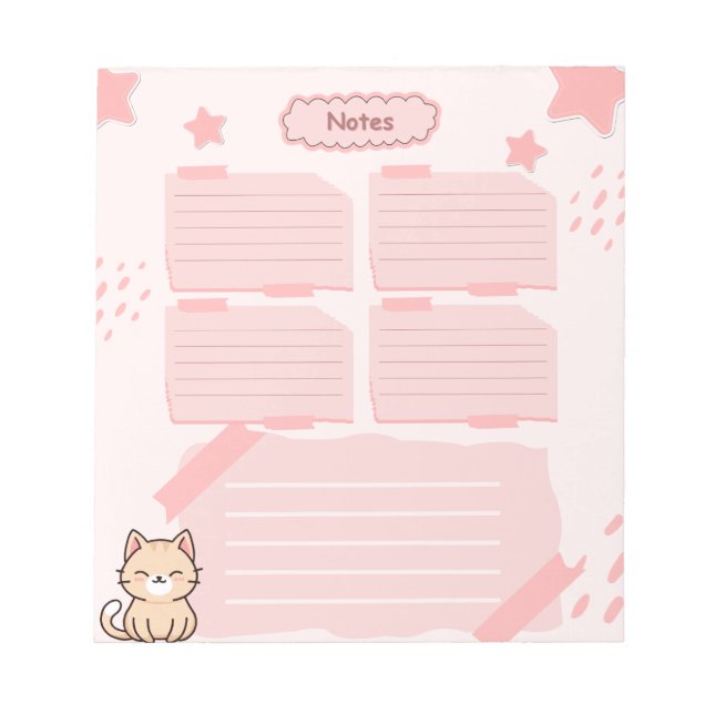Pink Notepad  Anteckningsblock (Framsida)