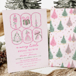 Pink Nutcracker A Merry Little Bridal Shower Inbjudningar