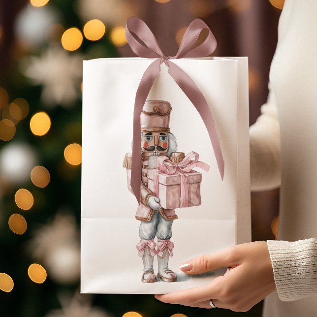Pink Nutcracker Christmas Gift Bag (Skapare uppladdad)