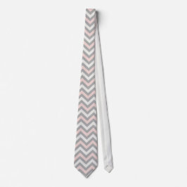 Pink, off-white and light grey chevron  slips