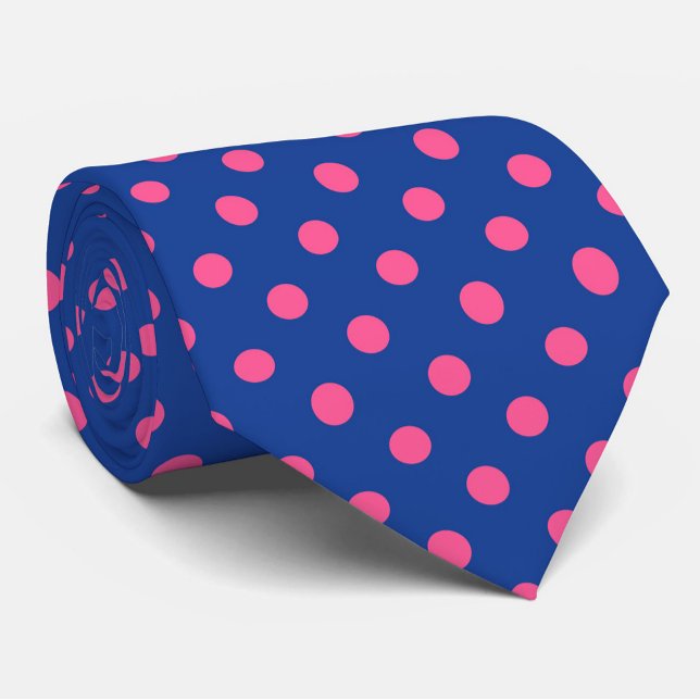 Pink On Blue Polka Dots Pattern Design Slips (Skapare uppladdad)