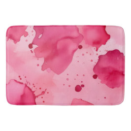 Pink on Pink Abstract Badrumsmatta