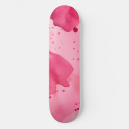 Pink on Pink Abstract Mini Skateboard Bräda 18,5 Cm