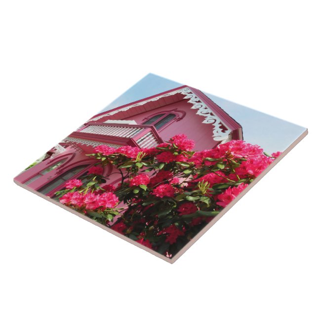 Pink on Pink - Martha's Vineyard Kakelplatta (Sidan)