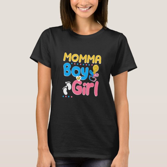 Pink or Blue Momma Loves You Best Mom Ever Motherh T Shirt (Framsida)