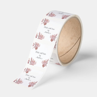 Pink Orchid Handmade by Fyrkantigt Klistermärke