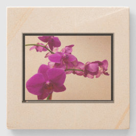 Pink orchid stenunderlägg